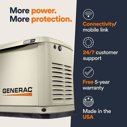 Generac 14kW Guardian Standby Generator WiFi Enabled LP/NG