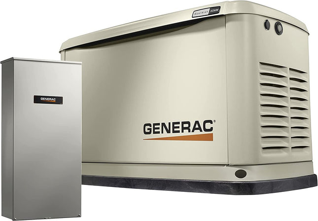 Generac 7291 26kW Guardian Standby Generator with WiFi & 200A Transfer Switch