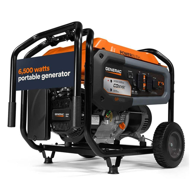 Generac HL6500E 6500W/8125W Gas Generator Electric Start Low THD