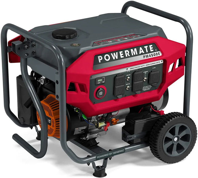 Generac Powermate PM4500E 4500W Gas Generator 3600W Running Electric Start