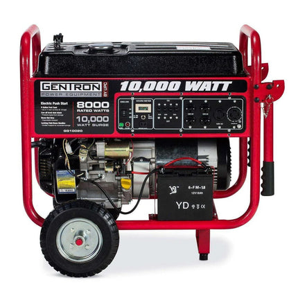 Gentron GG10020C 8000W/10000W Electric Start Portable Gas Generator CARB New