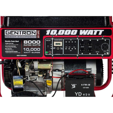 Gentron GG10020C 8000W/10000W Electric Start Portable Gas Generator CARB New