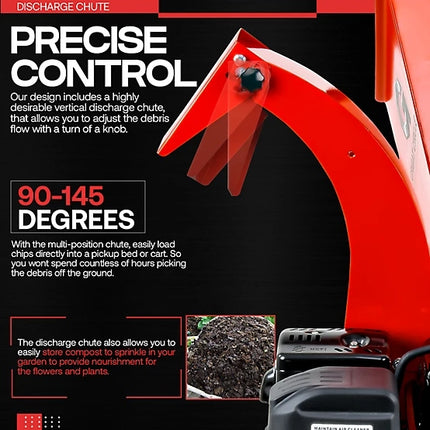 Great Circle 3 in. Diameter 212cc Gas Wood Chipper