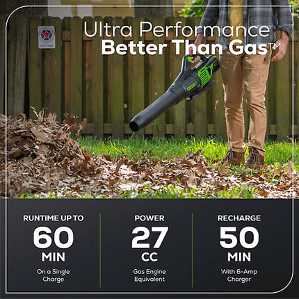 Greenworks 700 CFM 60V Brushless Leaf Blower