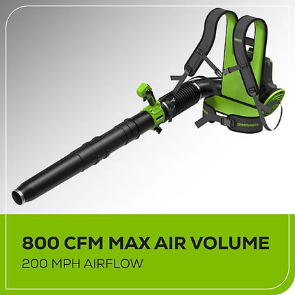 Greenworks 60V Backpack Leaf Blower
