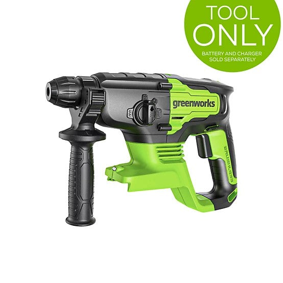 Greenworks 24V Cordless SDS-Plus Rotary Hammer Drill Tool Only