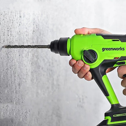 Greenworks 24V 7/8" Brushless SDS-Plus Rotary Hammer Kit with 4Ah Battery