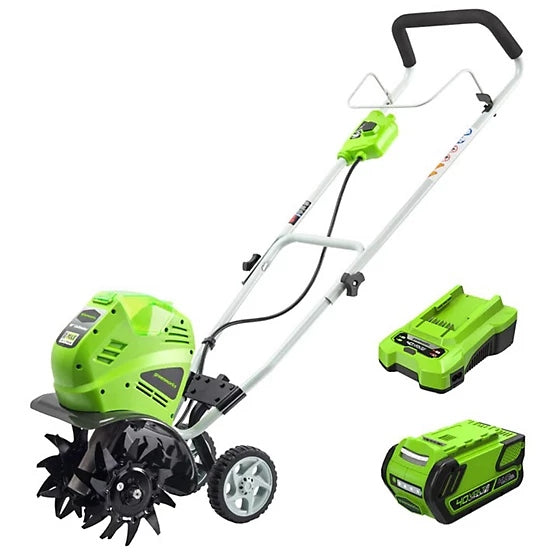 Greenworks 40V 10-Inch Cordless Tiller & Cultivator