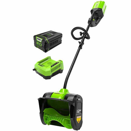 Greenworks 80V 12" Snow Shovel with 2Ah Battery and Charger Kit