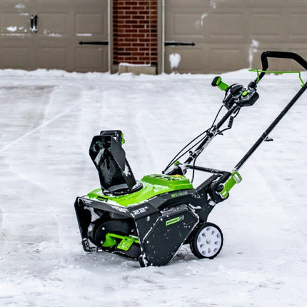 Greenworks 80V 22" Single Stage Snow Blower with 4Ah Battery & Charger