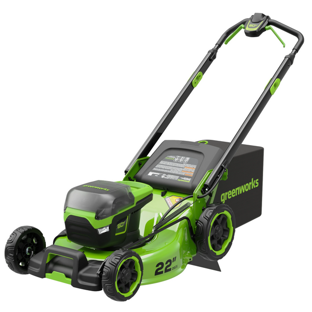 Greenworks Pro 60V 22 in. Brushless Cordless Battery Walk-Behind Self-Propelled Push Lawn Mower 8.0Ah Battery & Charger
