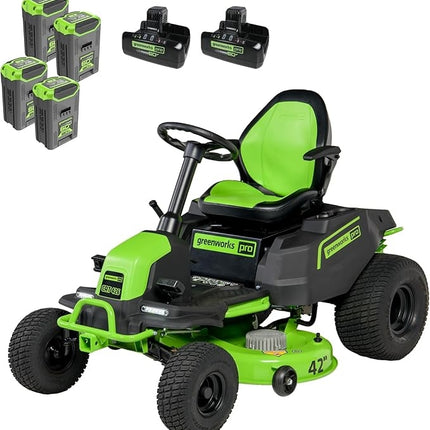 Greenworks Pro CrossoverT 42 in. 60V Cordless Electric Riding Lawn Mower, Battery and Charger Included
