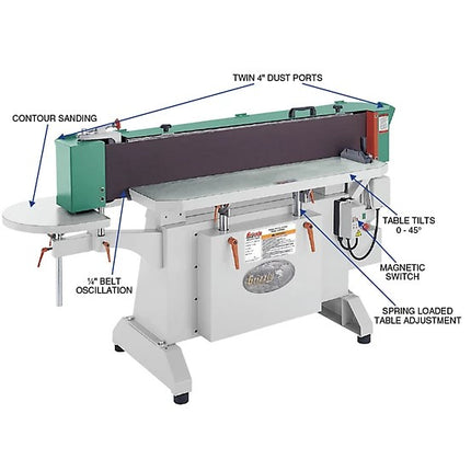 Grizzly G9984 9"x138.5" Industrial Oscillating Sander
