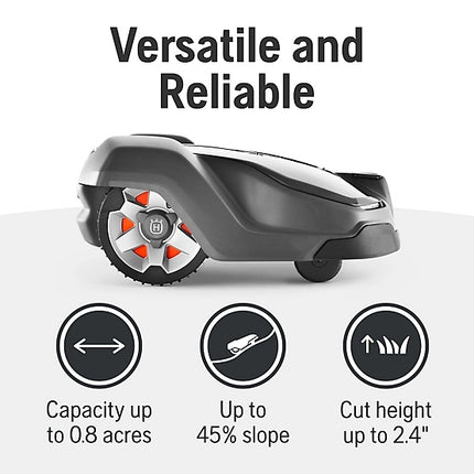 Husqvarna Automower 430X 9.45" Robotic Lawn Mower for 0.8 Acre Yards