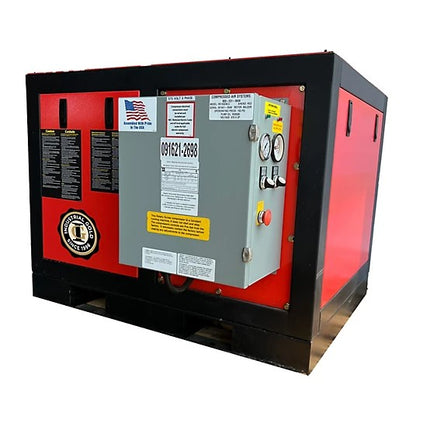 Industrial Gold 10HP 3-Phase Enclosed Rotary Screw Air Compressor 40CFM