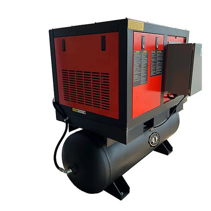 Industrial Gold 10HP 80 Gal Horizontal Rotary Screw Air Compressor 3PH