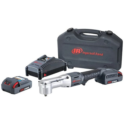 Ingersoll Rand 3/8 in. Drive 180 ft. lb. 20V Cordless Right Angle Impact Wrench, 2 Battery Kit, W5330-K22