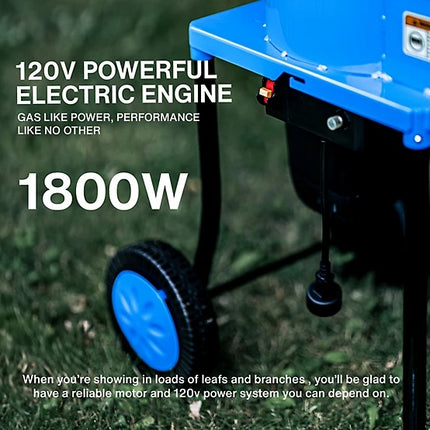 Lubeworks 15-Amp Electric Leaf Mulcher Shredder