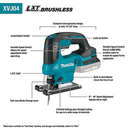 Makita 18V LXT Brushless Cordless Jigsaw Tool Only