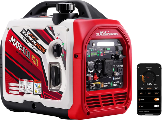 Maxpeedingrods MXR4000GT-US 3200W/4000W Dual Fuel Inverter Generator