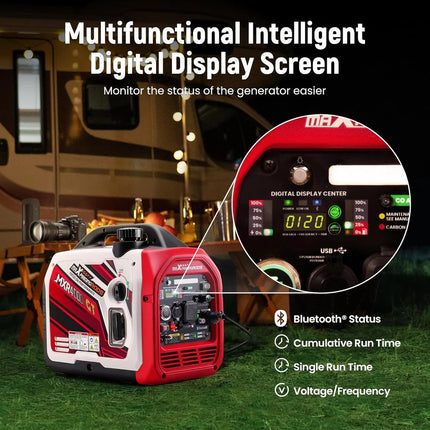 Maxpeedingrods MXR4000GT 4000W Dual Fuel Inverter Generator Bluetooth CO Alert