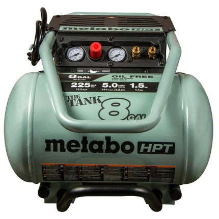 Metabo HPT 8-Gal Industrial Trolley Air Compressor