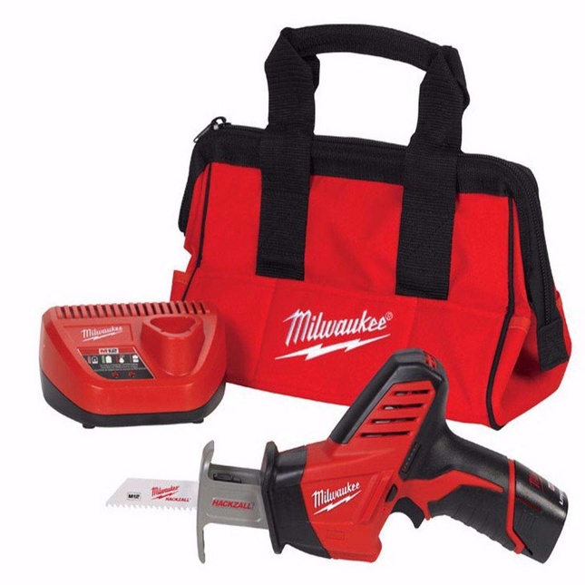 Milwaukee M12 12V Brushed Recip Saw Kit (Battery & Charger Included)