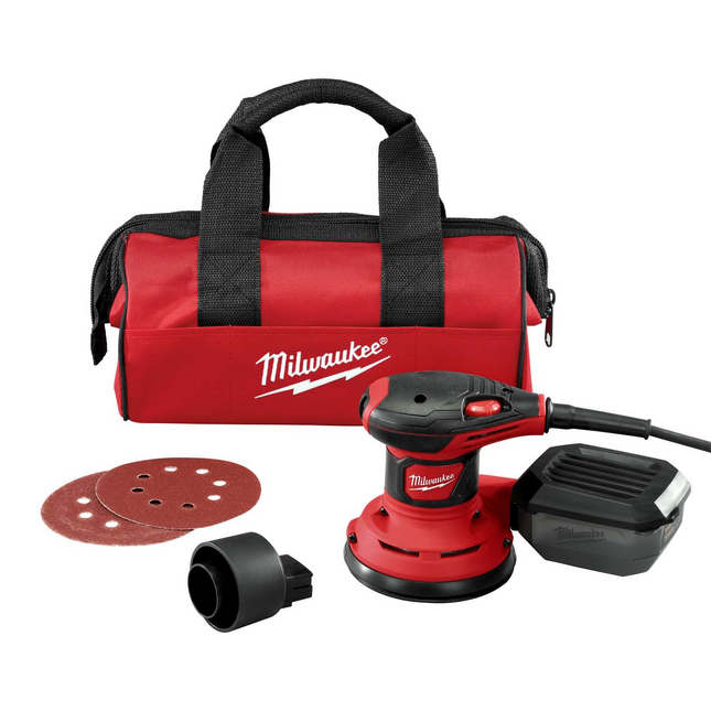 Milwaukee 3 Amp 5" Corded Random Orbit Palm Sander