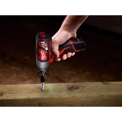 Milwaukee M12 1/4" Brushed Cordless Impact Driver Kit with Battery & Charger