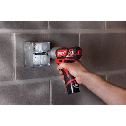 Milwaukee M12 1/4" Brushed Cordless Impact Driver Kit with Battery & Charger