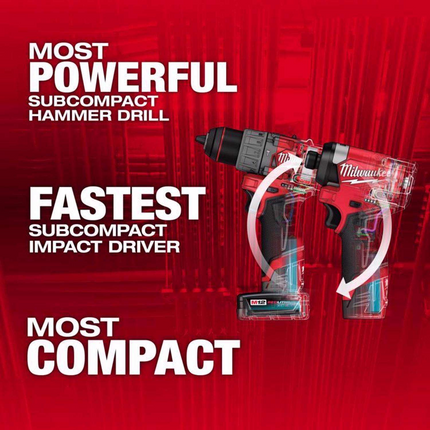 Milwaukee M12 FUEL 12V Cordless 2-Piece Kit