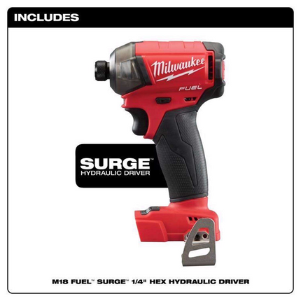 Milwaukee M12 FUEL SURGE 1/4" Brushless Hydraulic Impact Driver Kit Battery & Charger