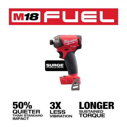 Milwaukee M12 FUEL SURGE 1/4" Brushless Hydraulic Impact Driver Kit Battery & Charger
