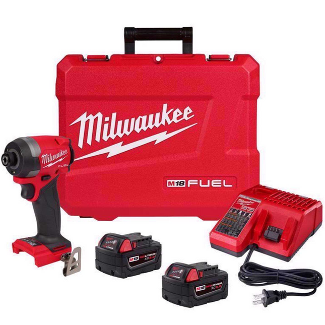 Milwaukee M18 FUEL Cordless Impact Driver Combo Kit (1/4", Brushless)