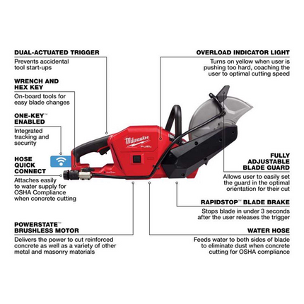 Milwaukee M18 FUEL 9" Abrasive Cut-Off Saw