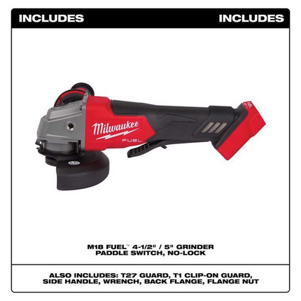 Milwaukee 2980-20 M18 FUEL 4.5"-5" Brushless Angle Grinder
