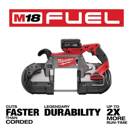 Milwaukee M18 FUEL 5" Deep Cut Band Saw Kit with Battery & Charger