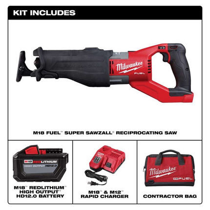 Milwaukee M18 FUEL Cordless Super Sawzall Recip Saw Kit