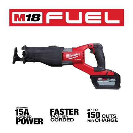 Milwaukee M18 FUEL Cordless Super Sawzall Recip Saw Kit