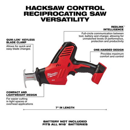 Milwaukee M18 Hackzall 18V Reciprocating Saw