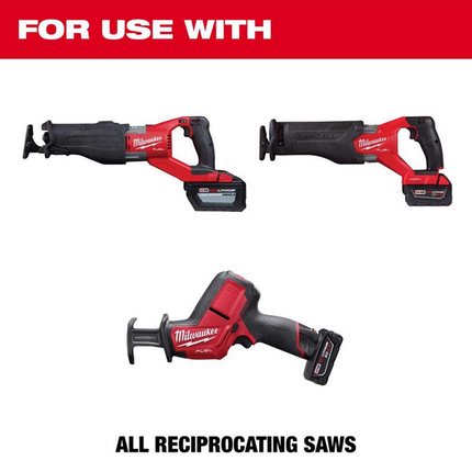 Milwaukee Sawzall 8 pc Wood & Metal Demolition Reciprocating Blade Set