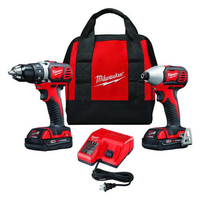 Milwaukee M18 18V Cordless 2-Tool Combo Kit (Drill & Impact Driver)