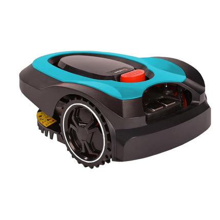 MowRo RM18-BLUE 28V Robotic Lawn Mower with Install Kit & 2.0Ah Battery