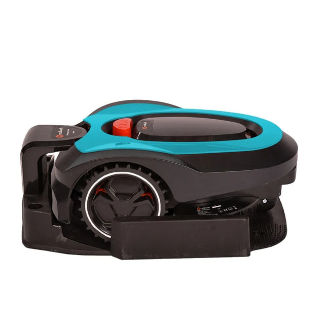 MowRo RM18-BLUE 28V Robotic Lawn Mower with Install Kit & 2.0Ah Battery