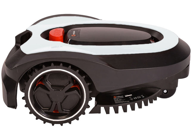 MowRo RM18-WHITE 28V Robotic Lawn Mower with Install Kit & 2.0Ah Battery
