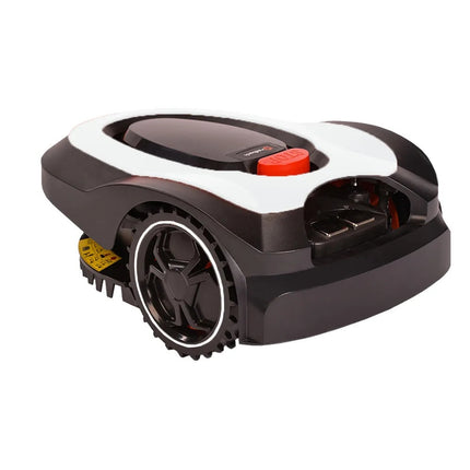 MowRo RM18-WHITE 28V Robotic Lawn Mower with Install Kit & 2.0Ah Battery