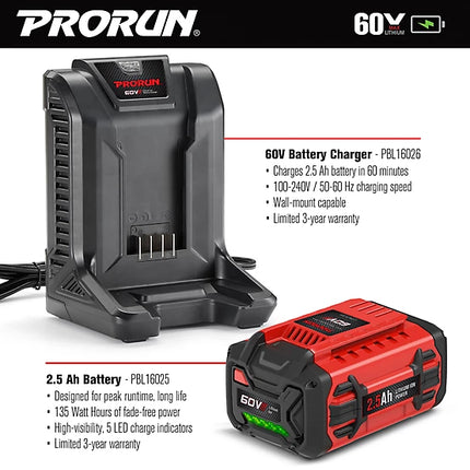 PRORUN 60V MAX Brushless Leaf Blower