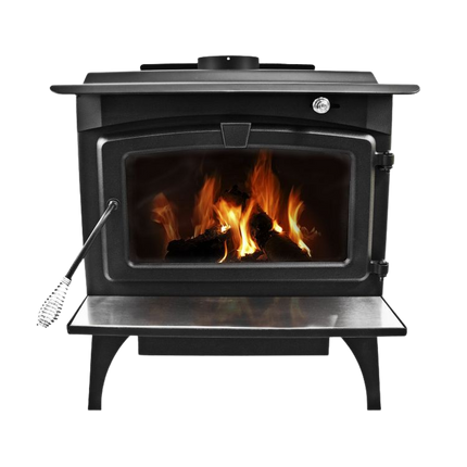 Pleasant Hearth GWS-1800-B 1,800 Sq. Ft. Medium 65,000 BTU EPA Certified Wood-Burning Stove with Blower