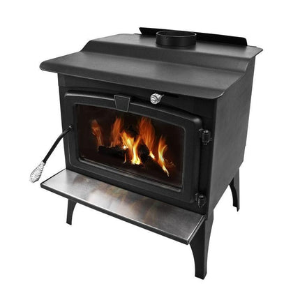 Pleasant Hearth GWS-1800-B 1,800 Sq. Ft. Medium 65,000 BTU EPA Certified Wood-Burning Stove with Blower
