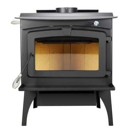 Pleasant Hearth WSL-2200-B 2,200 Sq. Ft. 70,000 BTU EPA Certified Wood Burning Stove with Blower Black